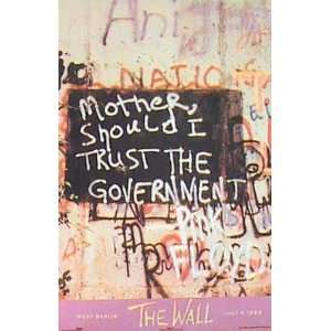 Pink Floyd   The Wall   West Berlin 1988   Wood Plaqued Poster (Black 
