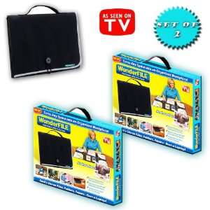  WONDERFILE AS SEEN ON TV   BLACK (SET OF 2) Office 