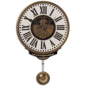 Uttermost 17 Vincenzo Bolini Cream Clock Weathered Lamited Clock Face 