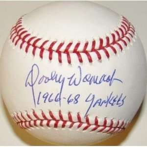  Dooley Womack Signed Baseball   1966 68 MINT   Autographed 