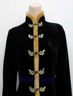   Silk Velvet Jacket Gift Black S M L XL XXL 3XL 4XL 5XL AU0486  