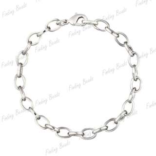 20cm fashion wholesale European silver DIY pewter pendant bracelet 