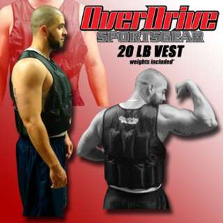 20 LB Adjustable Weighted Training Exercise Weight Vest  