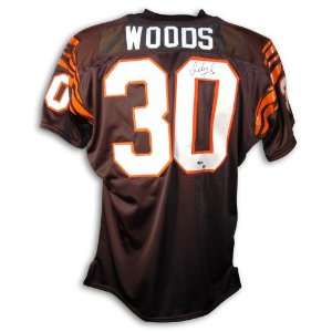  Ickey Woods Autographed Jersey