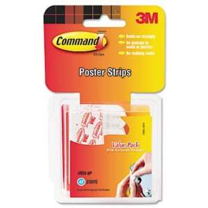  Command Poster Adhesive Strip Value Pack White 