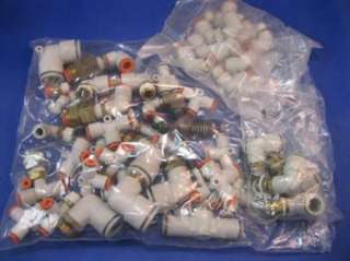 LARGE LOT OF SMC Fittings 50 plus pieces all types NEW,USED.  