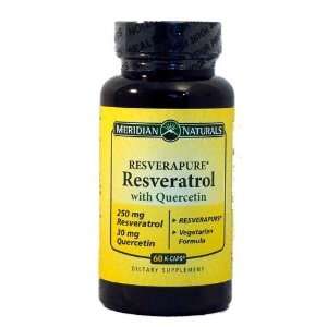 Meridian Naturals RESVERAPURE Resveratrol 250mg w/ 30 mg Quercetin, 60 