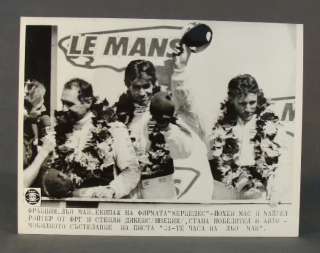 1989 OLD 24 HOURS OF LE MANS MERCEDES WINNER REAL PHOTO  