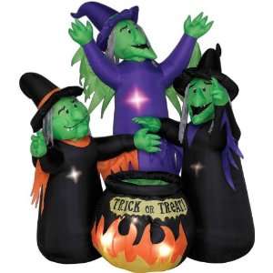  Three Witches with Cauldron Inflatable Yard Prop