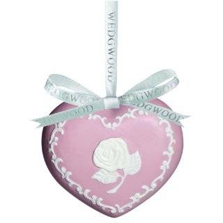 Wedgwood by Waterford BreastCancer.Org Heart Ornament, Pink/White
