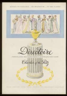 1950 Charles of the Ritz Directoire perfume print ad  