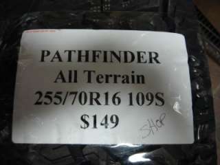 PATHFINDER ALL TERRAIN 255/70R16 109S TRUCK SUV TIRE!!!  