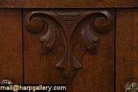 Deeply carved in solid quarter sawn oak, a Victorian sideboard or 