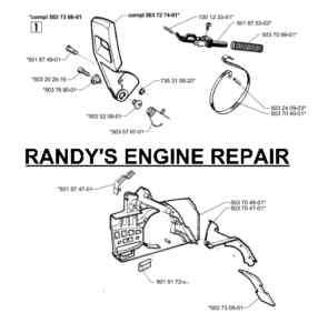 Chainbrake Assembly Husqvarna chainsaw 61, 66, 268, 266  