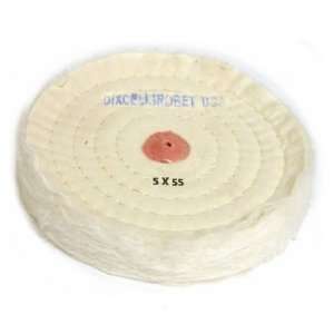  MUSLIN BUFF FINEX COMBED 5 DIAMETER X 55 PLY WITH SHELLAC 