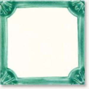  Napoli Green Handpainted Ceramic Tile: Home Improvement