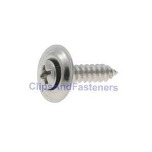    100 #8 X 3/4 Phillips Oval #6 Head Sems Screw Chrome: Automotive