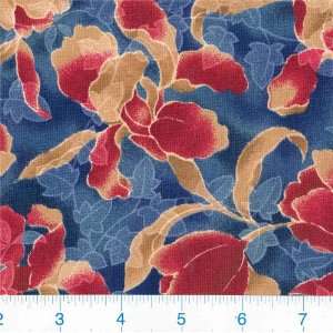 45 Wide Ivy Orchid   Blue Fabric By The Yard: Arts 