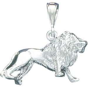  Sterling Silver Lion Charm: Jewelry