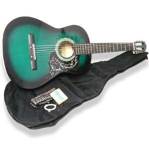 38 Grn Acoustic Guitar w/Case & Accessories:  Kitchen 