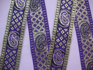 2Yd Jacquard Fabric 2 Inches Wide Trim Ribbon 225  