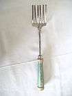 vintage green handle foley looking 6 prong fork unmarked returns