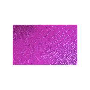  Fuchsia Croc Embossed Metallic Paper