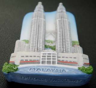 Petronas Twin Tower Malaysia Refrigerator 3D Car Magnet  