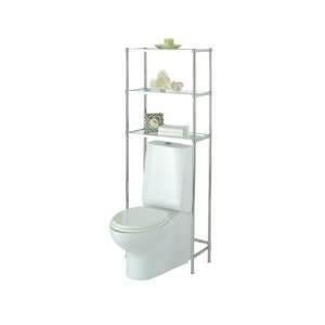   and Metal Over Toilet Shelving with three shelves: Home & Kitchen