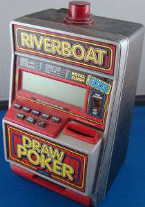 RIVERBOAT DRAW POKER 3000 electronic tabletop game by Radica. The game 