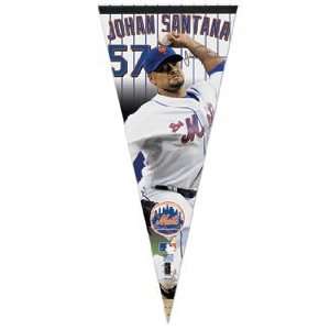  MLB Johan Santana Pennant   Premium Felt XL Style Sports 