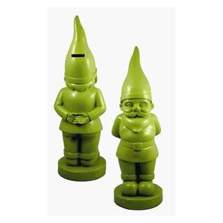  Gnome Money Coin Bank Green By Streamline