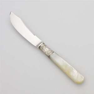  Pearl Handle Fruit Knife, Scroll & Bead Ferrule: Kitchen 
