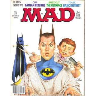 Mad Magazine #314, Batman Returns Movie Parody 1992 FN   