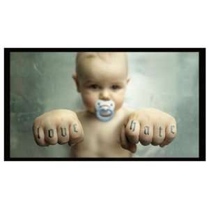   Magnet: Love and Hate, Baby Knuckle Tattoos (Funny): Everything Else