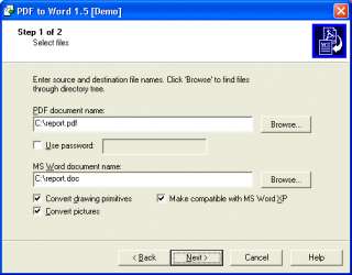   Microsoft Word documents, whilst preserving layout and graphics