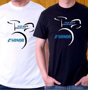 NEW T SHIRT SONOR ONE WORD DRUM SNARE MAPLE TEE DRUMS  