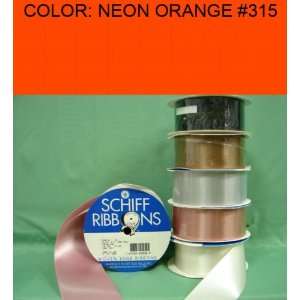   SINGLE FACE SATIN RIBBON Neon Orange #315 5/8~USA: Everything Else