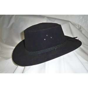   Kakadu Traders Australia Black Cowboy Hat Size Medium 