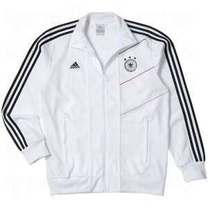  adidas Mens Germany Track Jacket White/Black/Small Sports 