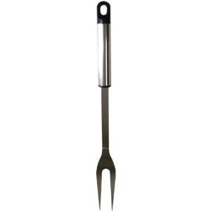  Utensils : Stainless Steel Fork Utensil With Black Tips 