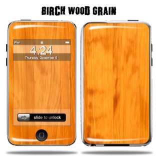   Skin Decal Sticker for Apple iPod Touch 2G 3G 2nd 3rd Birch Wood Grain