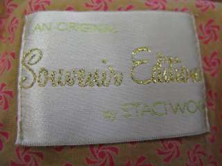 Staci Woo Scarf Tan/Pink Cotton Wrap/Scarf  
