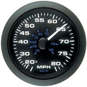   62723P Premier PRO Series Pilot Type 80 Mph Marine Speed Gauge Kit