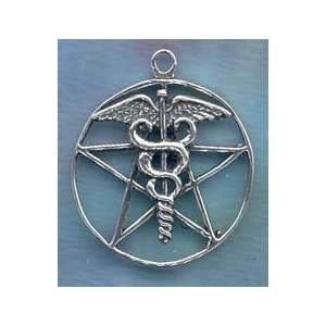  Wiccan Jewelry ~* Healer Magick Lr Pentacle Pentagram 925 