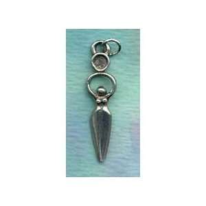  LUNAR GODDESS Charm Wiccan Pagan Jewelry Finding Stone 