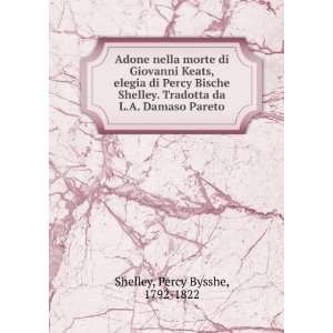 Adone nella morte di Giovanni Keats, elegia di Percy Bische Shelley 