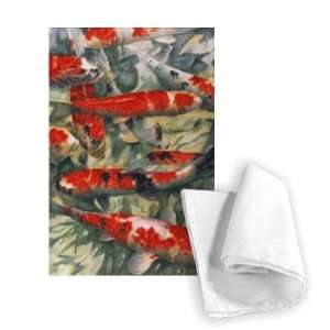  Koi Carp by Gareth Lloyd Ball   Tea Towel 100% Cotton 