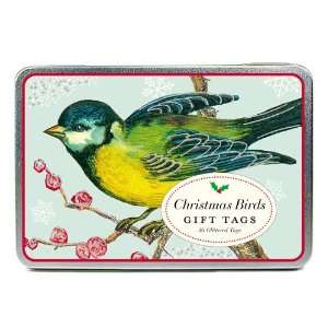  Cavallini & Co. Christmas Birds Glitter Gift Tag Set 