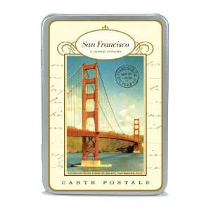   San Francisco Postcard set in Keepsake Tin Cavallini: Office Products